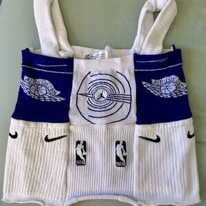 Air Jordan Purple and White Upcycled Tank Top